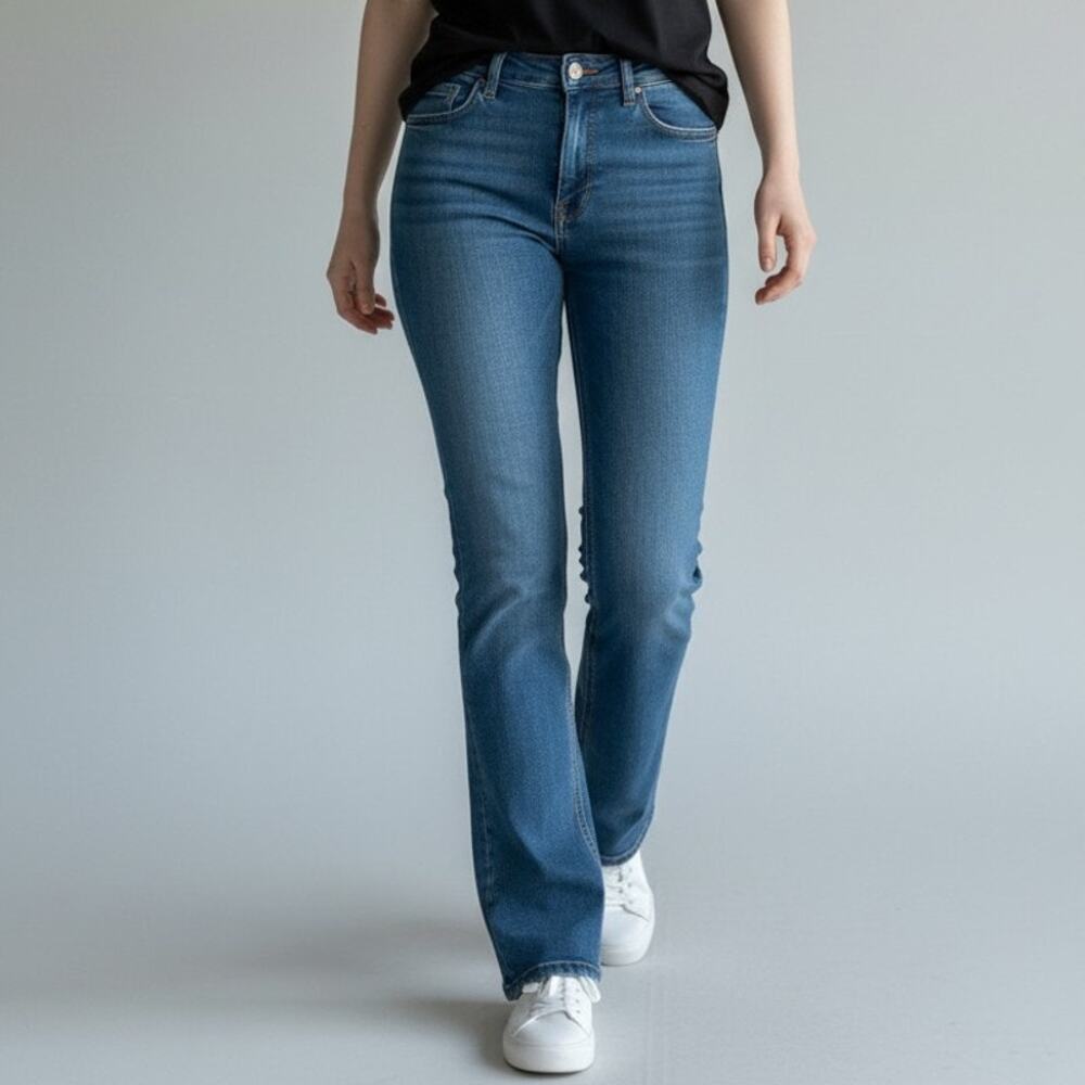 Joe's Bootcut Jeans Womens 28 Blue Ryder II Stretch Denim Muse fit 5-Pocket Logo